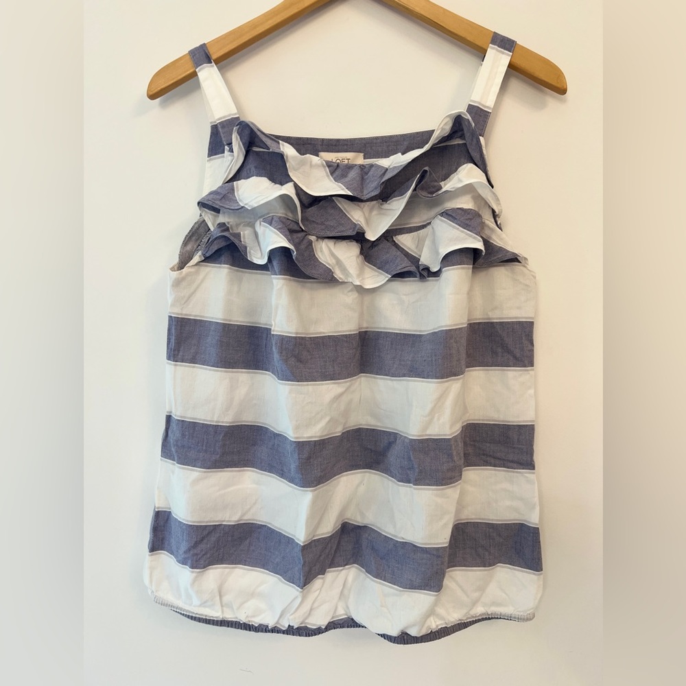 The LOFT ruffle top